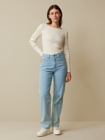 Jeans straight, light blue