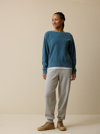 Sweatshirt aus Bio-Baumwolle, indigo
