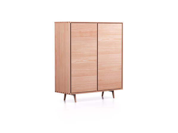 Highboard Tesoro 2-türig Holz B 120 x T 45 x H 139 cm, Buche