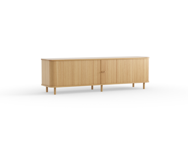 Rolloschrank Tonda inkl 2 Fachbretter u. Rollo, Eiche