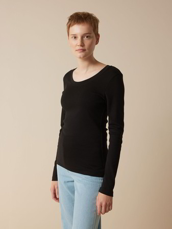 Langarmshirt aus Bio-Baumwolle, schwarz