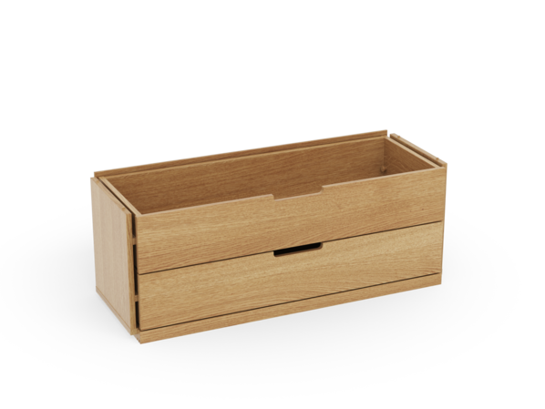 Regal Quintum Schubladen-Set, Eiche