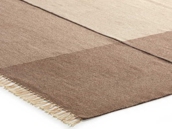 Naturteppich Kelim Mata, Sand/Torf