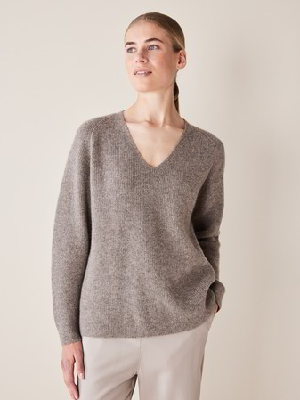 Pullover, hasel melange