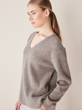 Pullover, hasel melange