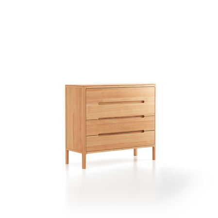 Highboard Tenso, Breite 100.2, 4 Laden, Buche