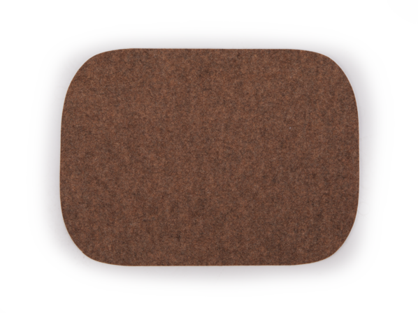 Tischset aus Wollfilz, braun