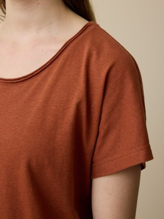 Shirt aus Bio Baumwolle/Hanf, kastanie