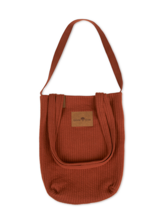 Tasche aus Bio-Baumwolle, kastanie