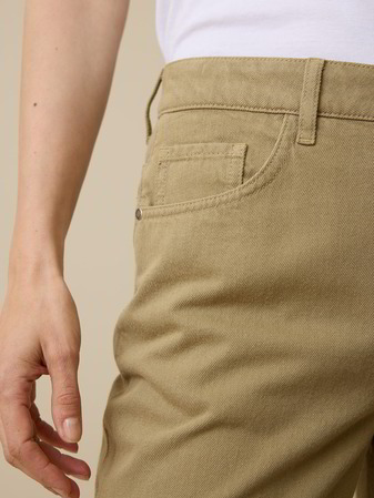 Hose aus Bio-Baumwolle, 46 light khaki