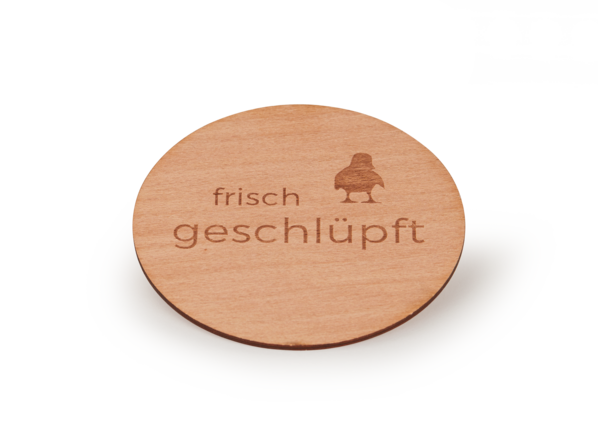Meilensteinkarten Set aus Holz, 16 Motive, frisch geschlüpft