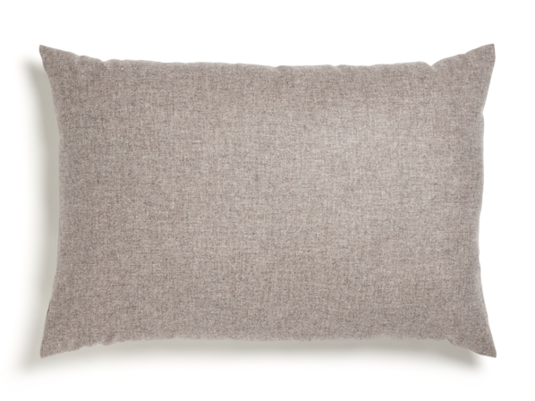 Sofakissen-Überzug, 60 x 85 cm, Wollstoff Tano Natur (79), mit verdeckter Knopfleiste