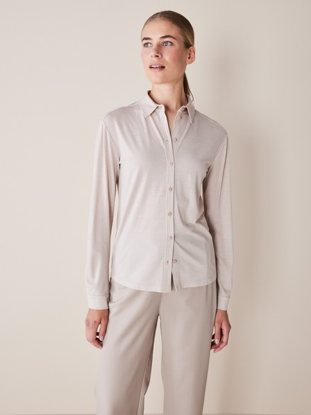 Blusenshirt Langarm, stein