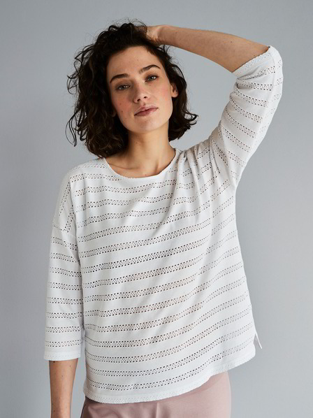 Shirt-Halbarm, weiss