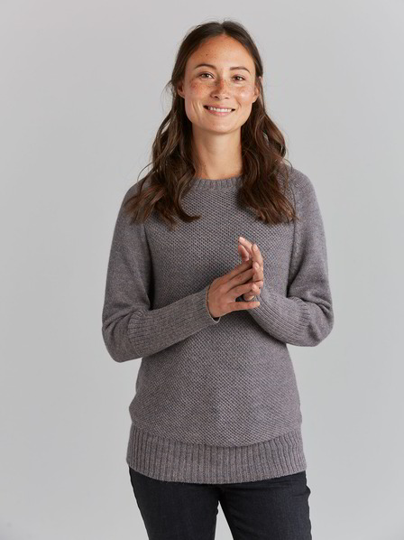 Pullover-Fledermaus, mauve melange