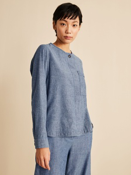 Blusenjacke, denim chambray