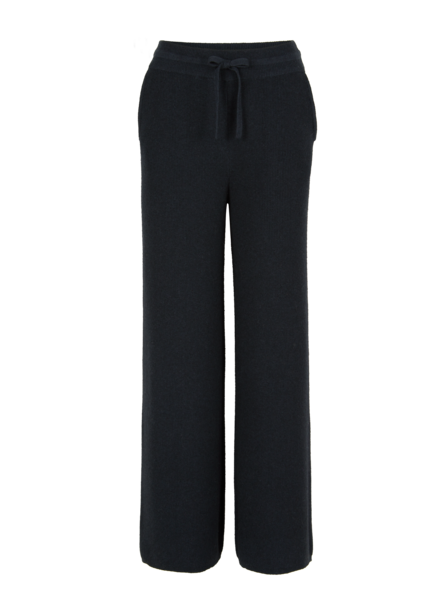 Strickhose aus Bio-Baumwolle und Wolle, navy