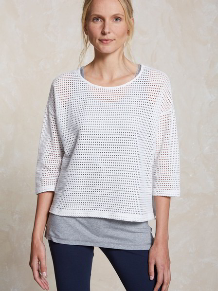 Shirt-Halbarm, weiss