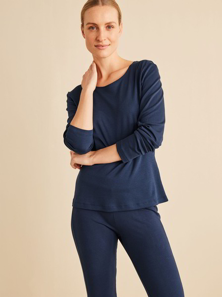 Shirt Langarm, dunkelblau