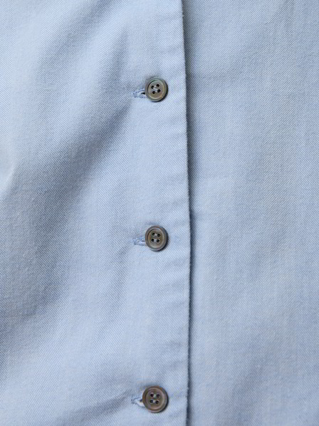 Schlafshirt, hellblau fischgrat