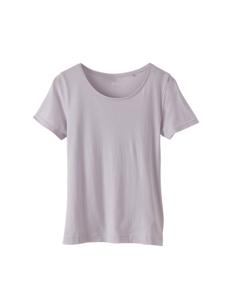 Kurzarmshirt aus Bio Baumwolle, lavendel