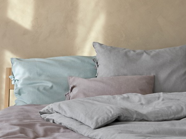 Bettwäsche ROMY, Farben: aquamarin, silberpappel, magnolie
