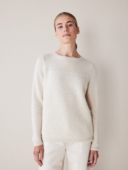 Pullover, 100 % Alpakawolle, offwhite