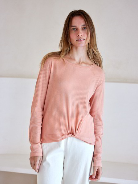 Langarmshirt, papaya