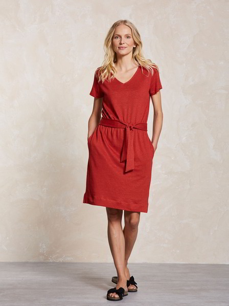 Kleid Kurzarm, terra cotta