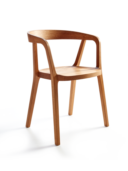 Stuhl Asensio, mit Armlehne, Eiche