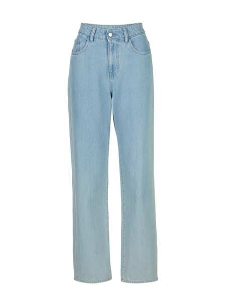 Jeans straight, light blue denim