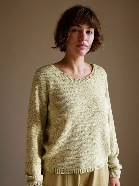 Pullover Langarm, olive melange