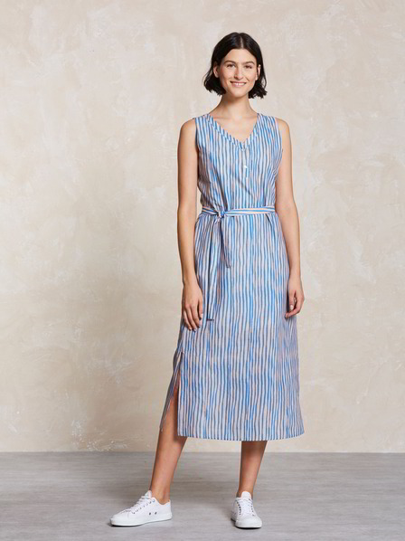 Kleid-Bedruckt, ethnischer streifen