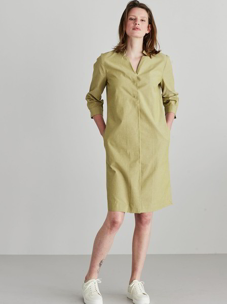 Kleid-Chambray, 52 moss