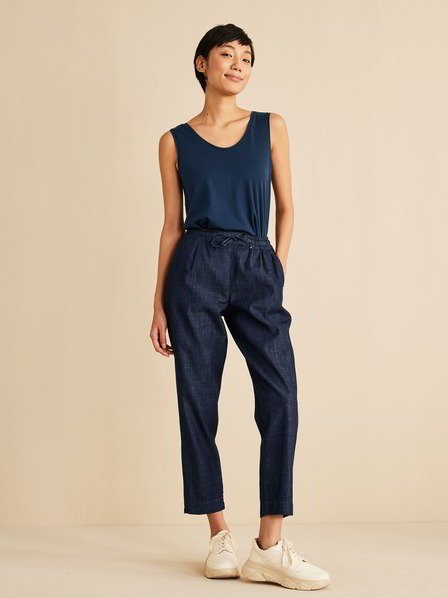 Hose-Joggpants-Denim, dark denim