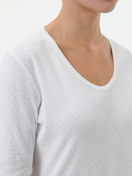 Schlafshirt aus Bio-Baumwolle, 11 weiß
