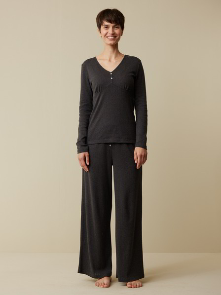 Langarm Shirt, 100 % Bio Baumwolle, schiefer melange