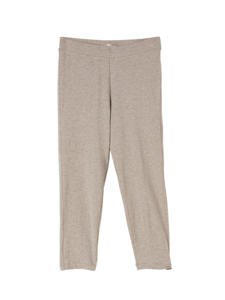 3/4 Leggings aus Baumwolljersey, stein melange