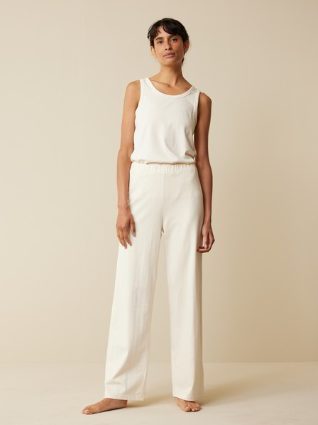Top undyed aus Bio Baumwolle, natur