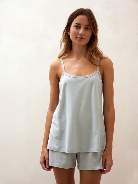 Top, silberblau-weiss ringel