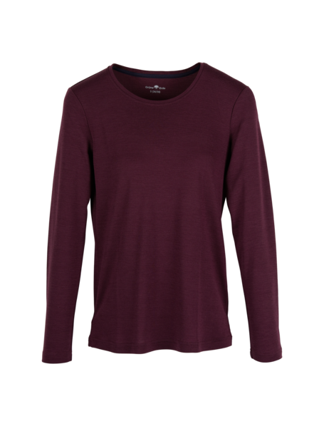 Langarm-Shirt, pflaum, Vorderansicht