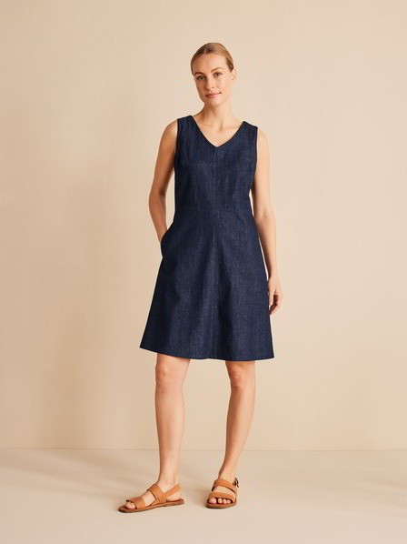 Kleid-Light Denim, dark denim
