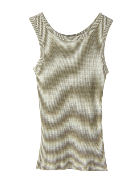 Top Rippe, ringel-rippe natur/zypresse