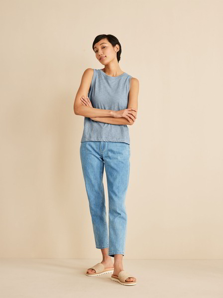 Top Flamme, taubenblau