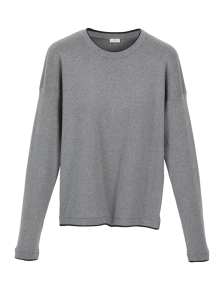 Strick Pullover, silbergrau