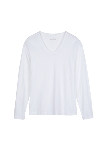 Schlafshirt aus Bio-Baumwolle, weiß