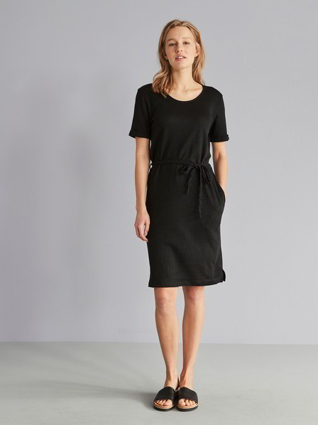 Kleid Kurzarm, schwarz