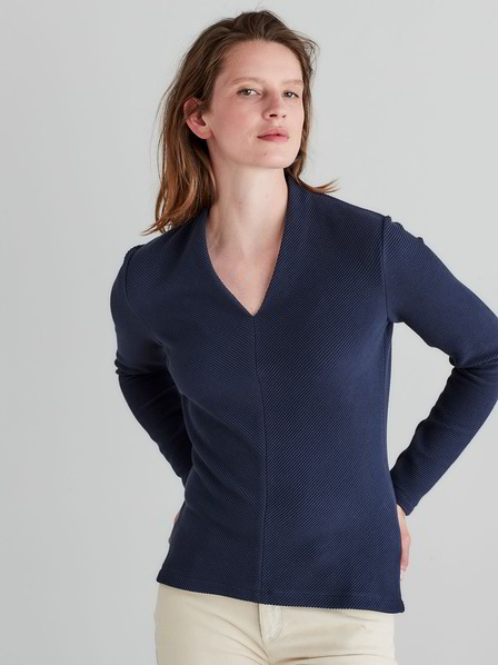 Shirt-Langarm, 39 dunkelblau