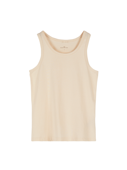 Top undyed aus Bio Baumwolle, natur