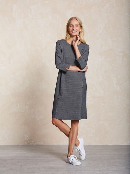 Kleid-Jacquard, jacquard dunkelblau